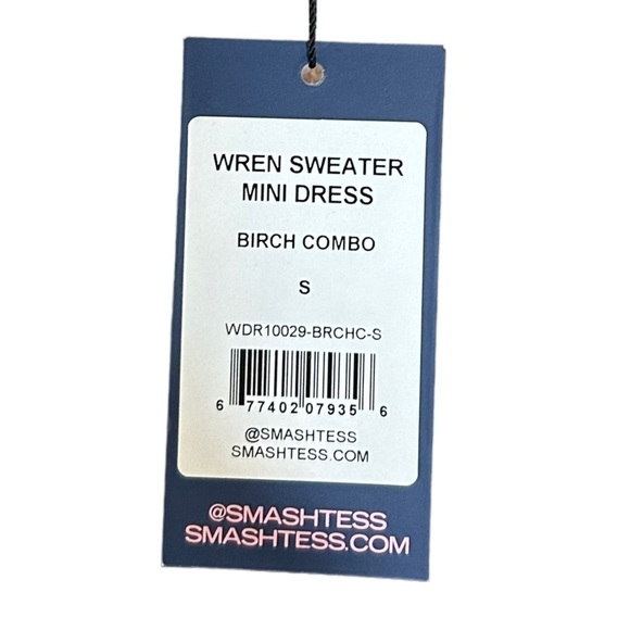 SMASH + Tess Wren Dress- Birch Combo Sweater Dress - Picture 10 of 13